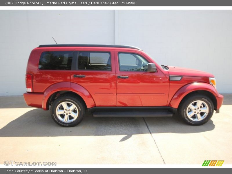 Inferno Red Crystal Pearl / Dark Khaki/Medium Khaki 2007 Dodge Nitro SLT
