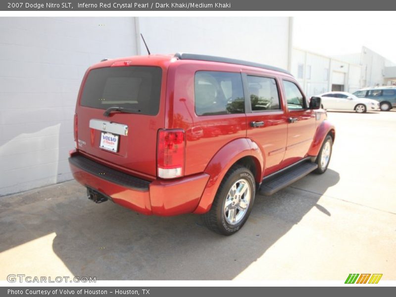 Inferno Red Crystal Pearl / Dark Khaki/Medium Khaki 2007 Dodge Nitro SLT