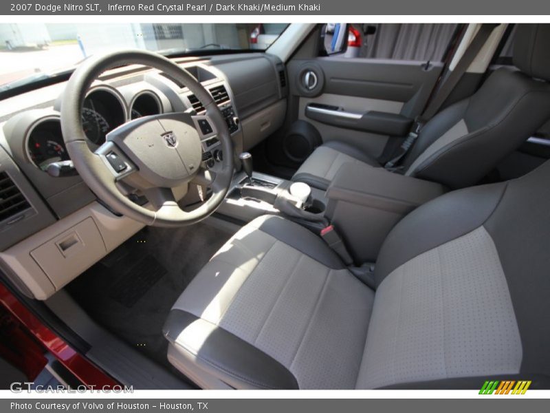 Inferno Red Crystal Pearl / Dark Khaki/Medium Khaki 2007 Dodge Nitro SLT