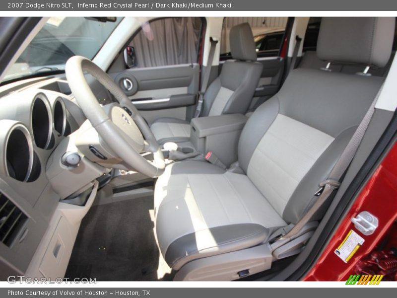 Inferno Red Crystal Pearl / Dark Khaki/Medium Khaki 2007 Dodge Nitro SLT