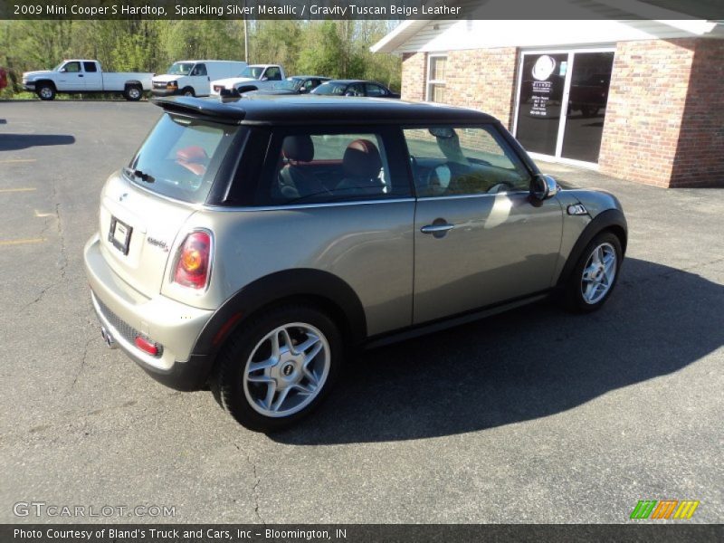 Sparkling Silver Metallic / Gravity Tuscan Beige Leather 2009 Mini Cooper S Hardtop