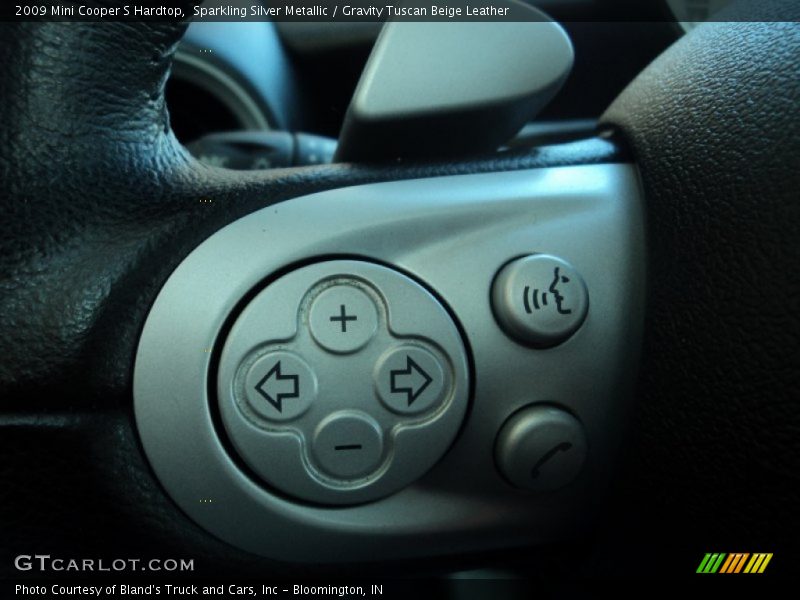 Sparkling Silver Metallic / Gravity Tuscan Beige Leather 2009 Mini Cooper S Hardtop