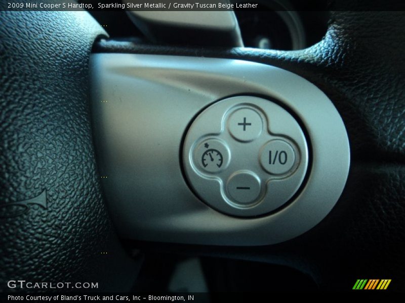 Sparkling Silver Metallic / Gravity Tuscan Beige Leather 2009 Mini Cooper S Hardtop