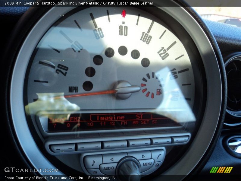 Sparkling Silver Metallic / Gravity Tuscan Beige Leather 2009 Mini Cooper S Hardtop