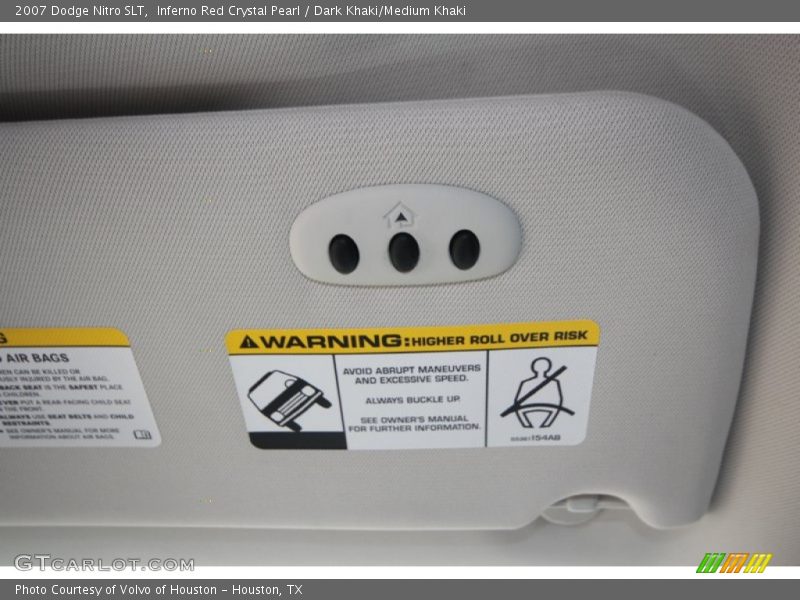 Inferno Red Crystal Pearl / Dark Khaki/Medium Khaki 2007 Dodge Nitro SLT