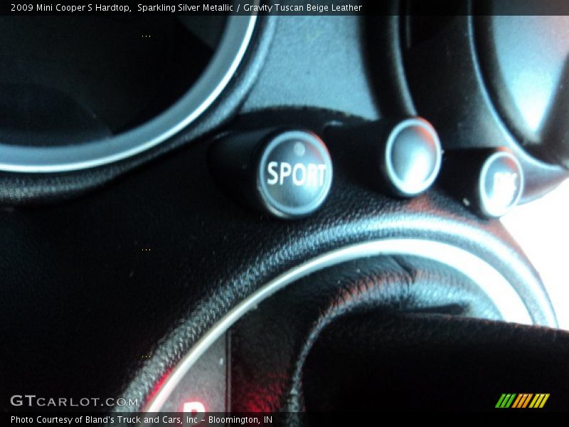 Sparkling Silver Metallic / Gravity Tuscan Beige Leather 2009 Mini Cooper S Hardtop