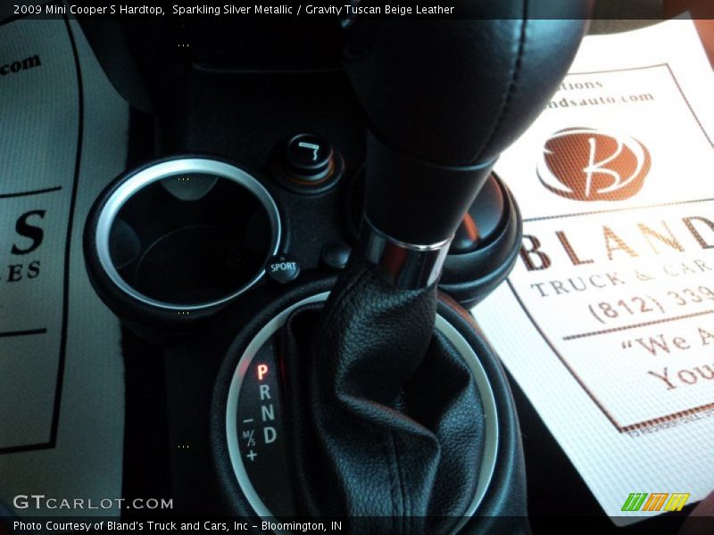 Sparkling Silver Metallic / Gravity Tuscan Beige Leather 2009 Mini Cooper S Hardtop