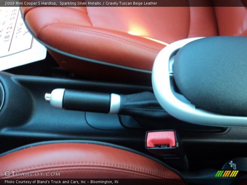 Sparkling Silver Metallic / Gravity Tuscan Beige Leather 2009 Mini Cooper S Hardtop