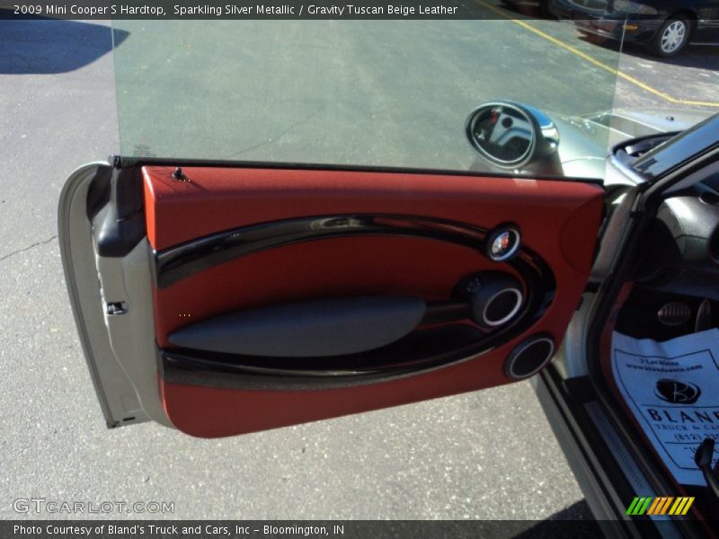 Sparkling Silver Metallic / Gravity Tuscan Beige Leather 2009 Mini Cooper S Hardtop