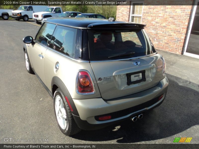 Sparkling Silver Metallic / Gravity Tuscan Beige Leather 2009 Mini Cooper S Hardtop