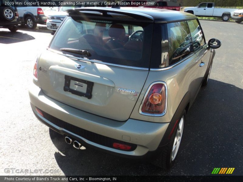 Sparkling Silver Metallic / Gravity Tuscan Beige Leather 2009 Mini Cooper S Hardtop