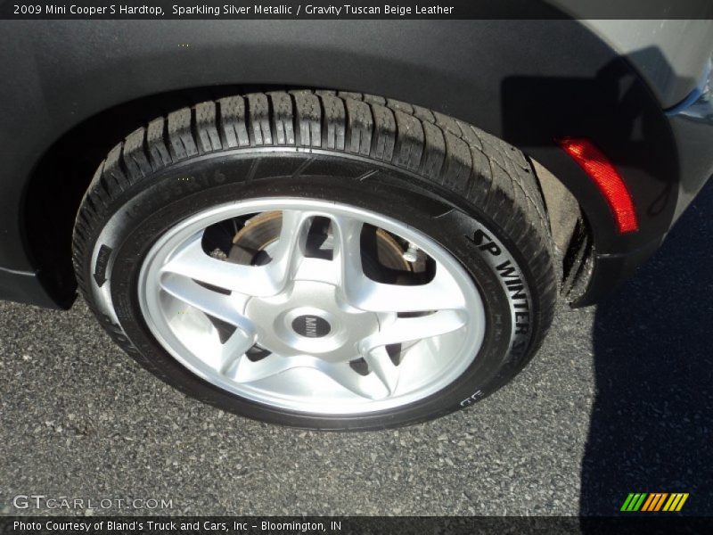 Sparkling Silver Metallic / Gravity Tuscan Beige Leather 2009 Mini Cooper S Hardtop