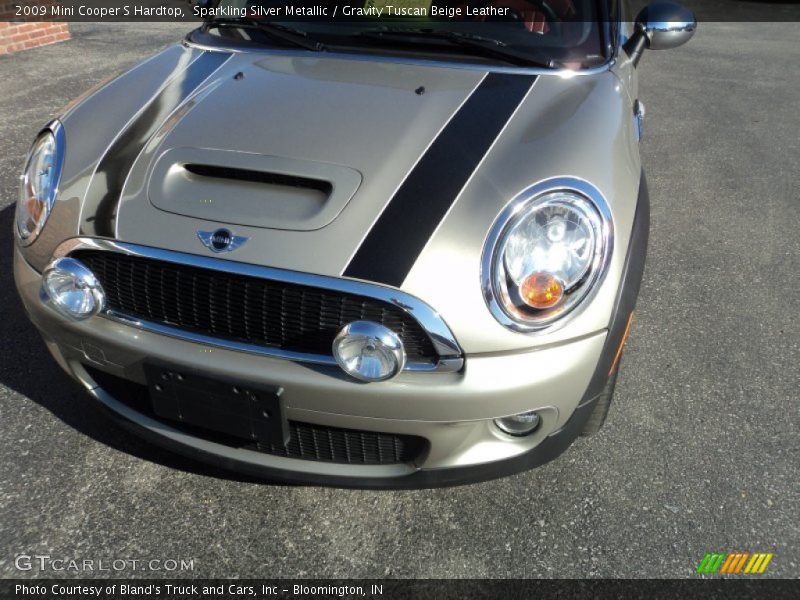 Sparkling Silver Metallic / Gravity Tuscan Beige Leather 2009 Mini Cooper S Hardtop