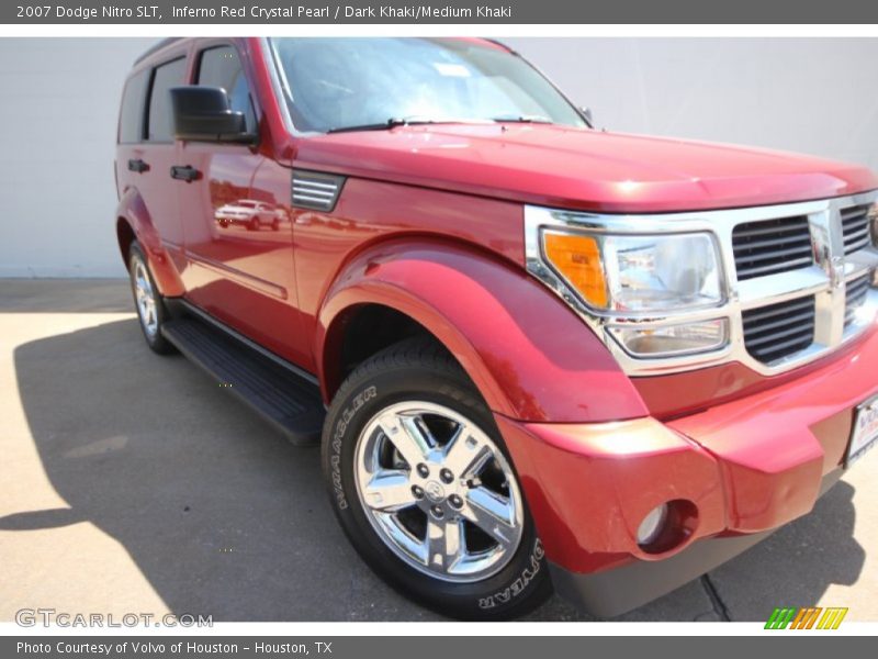 Inferno Red Crystal Pearl / Dark Khaki/Medium Khaki 2007 Dodge Nitro SLT
