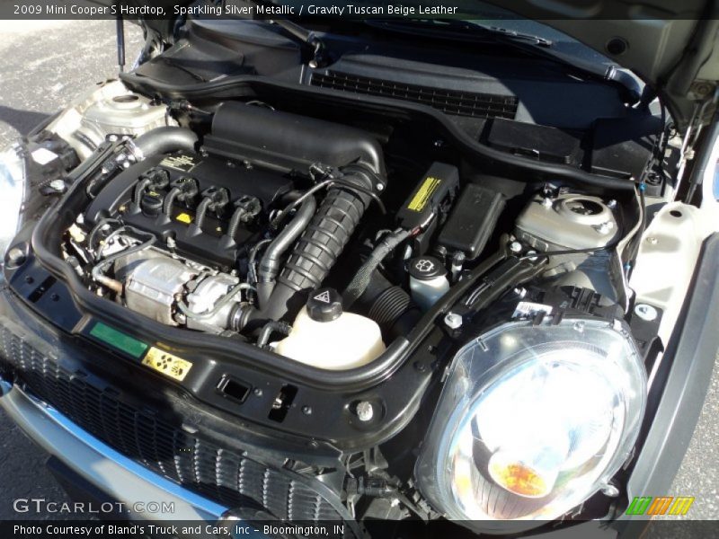 Sparkling Silver Metallic / Gravity Tuscan Beige Leather 2009 Mini Cooper S Hardtop