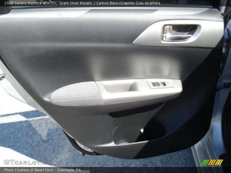 Spark Silver Metallic / Carbon Black/Graphite Gray Alcantara 2008 Subaru Impreza WRX STi
