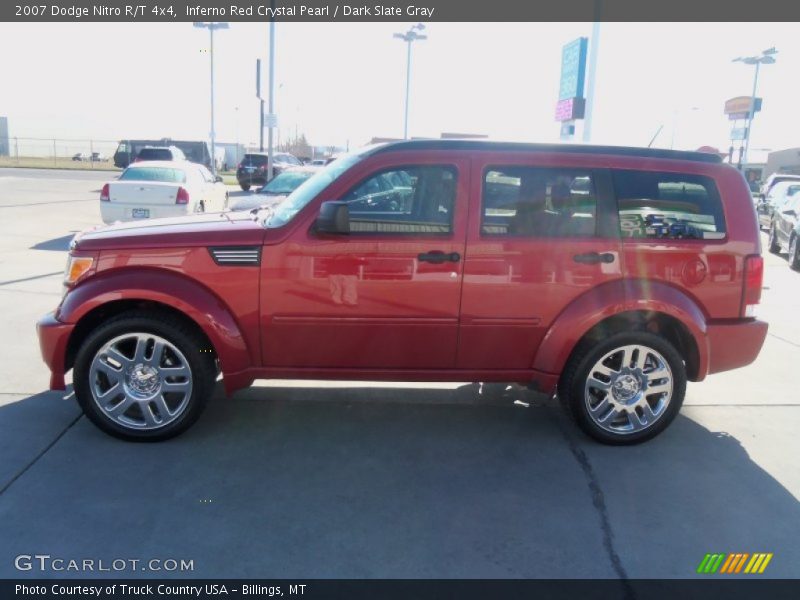 Inferno Red Crystal Pearl / Dark Slate Gray 2007 Dodge Nitro R/T 4x4
