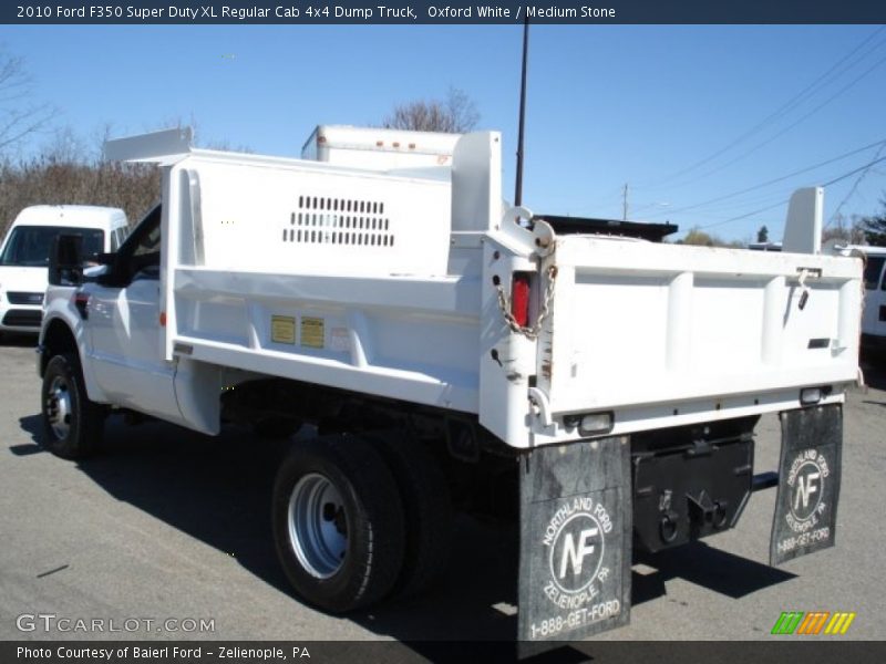 Oxford White / Medium Stone 2010 Ford F350 Super Duty XL Regular Cab 4x4 Dump Truck