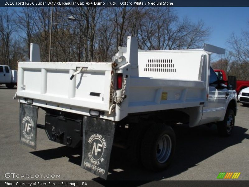 Oxford White / Medium Stone 2010 Ford F350 Super Duty XL Regular Cab 4x4 Dump Truck