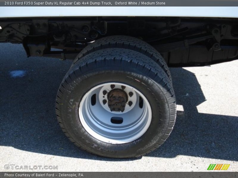 Oxford White / Medium Stone 2010 Ford F350 Super Duty XL Regular Cab 4x4 Dump Truck