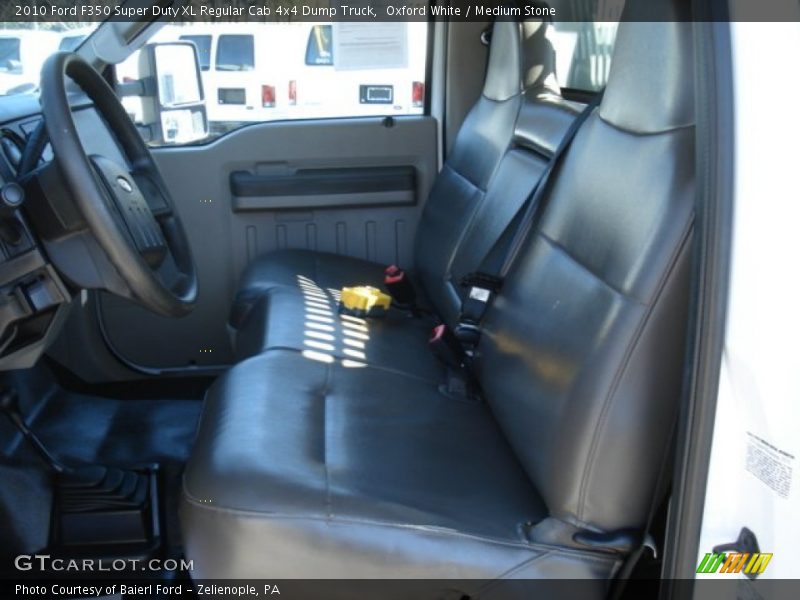  2010 F350 Super Duty XL Regular Cab 4x4 Dump Truck Medium Stone Interior