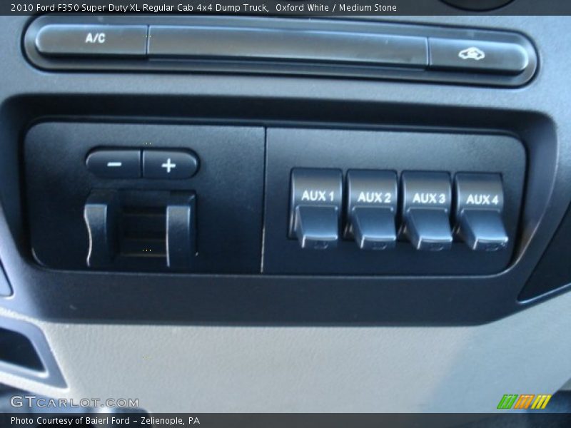 Controls of 2010 F350 Super Duty XL Regular Cab 4x4 Dump Truck