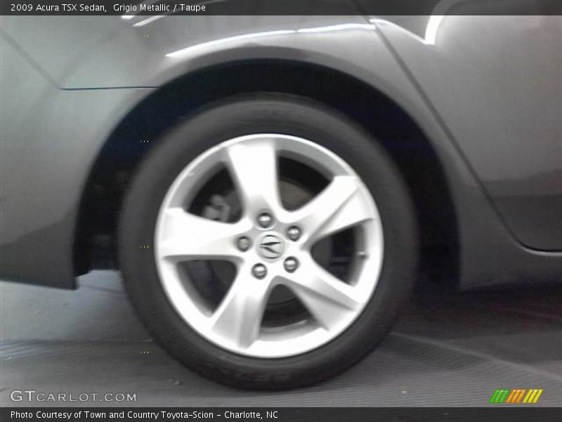 Grigio Metallic / Taupe 2009 Acura TSX Sedan