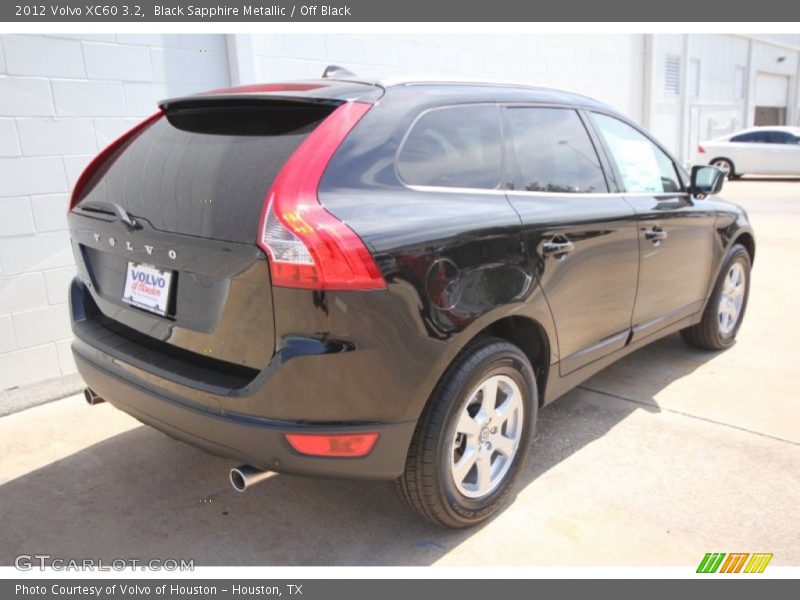 Black Sapphire Metallic / Off Black 2012 Volvo XC60 3.2