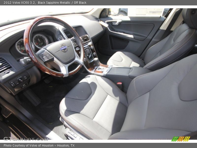 Black Sapphire Metallic / Off Black 2012 Volvo XC60 3.2