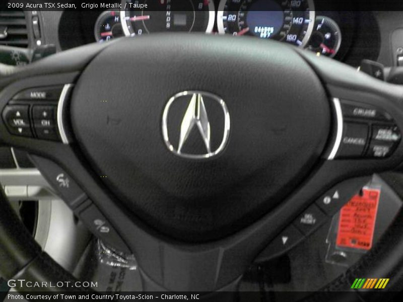Grigio Metallic / Taupe 2009 Acura TSX Sedan