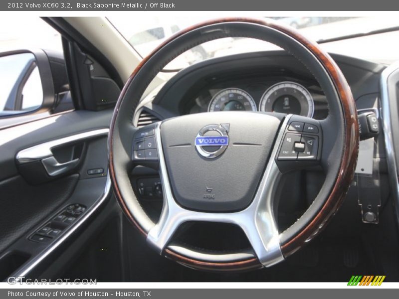 Black Sapphire Metallic / Off Black 2012 Volvo XC60 3.2