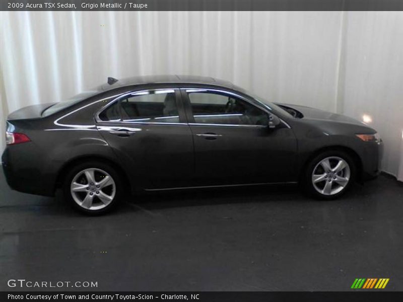 Grigio Metallic / Taupe 2009 Acura TSX Sedan