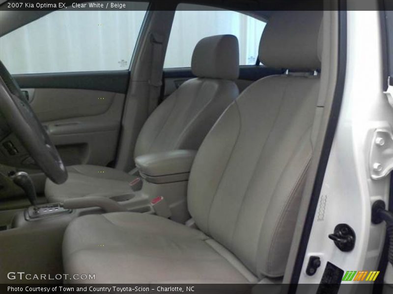 Clear White / Beige 2007 Kia Optima EX