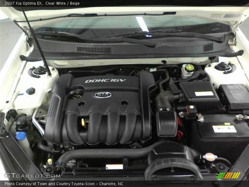 Clear White / Beige 2007 Kia Optima EX