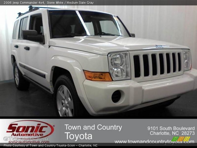Stone White / Medium Slate Gray 2006 Jeep Commander 4x4
