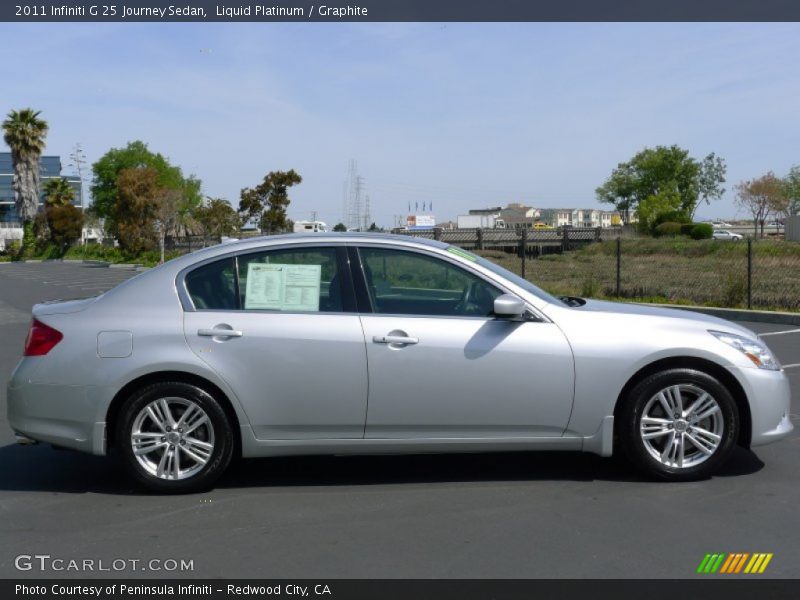 Liquid Platinum / Graphite 2011 Infiniti G 25 Journey Sedan