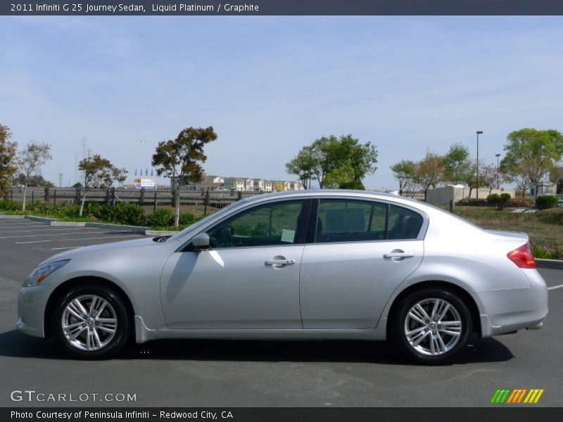 Liquid Platinum / Graphite 2011 Infiniti G 25 Journey Sedan