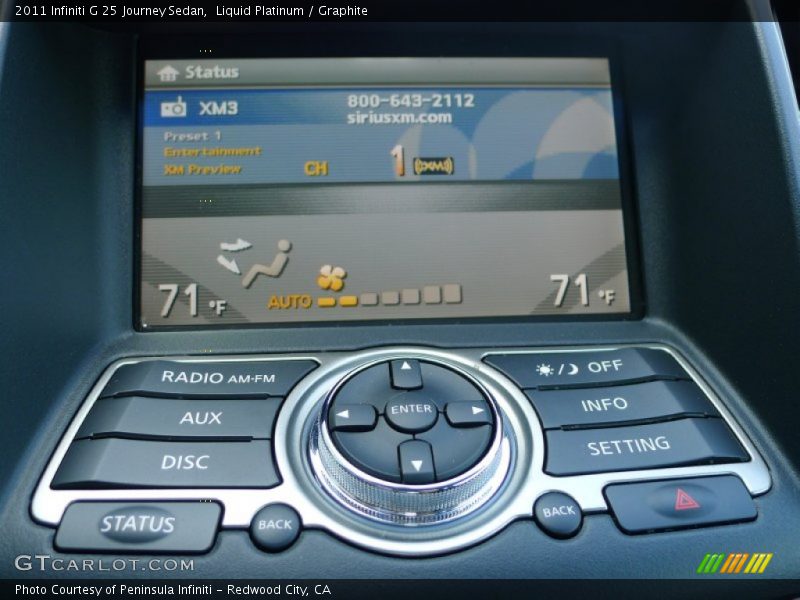 Liquid Platinum / Graphite 2011 Infiniti G 25 Journey Sedan