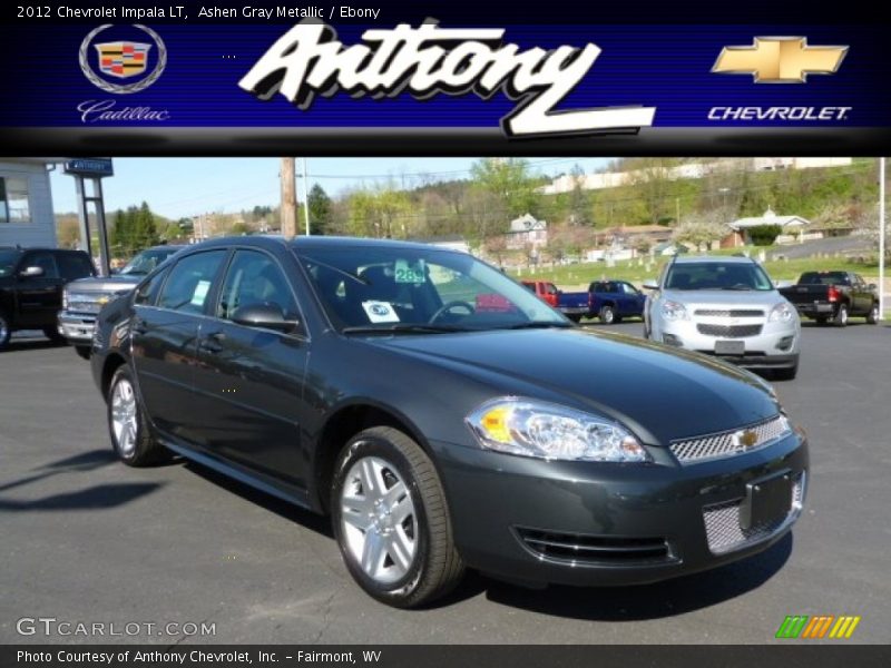 Ashen Gray Metallic / Ebony 2012 Chevrolet Impala LT