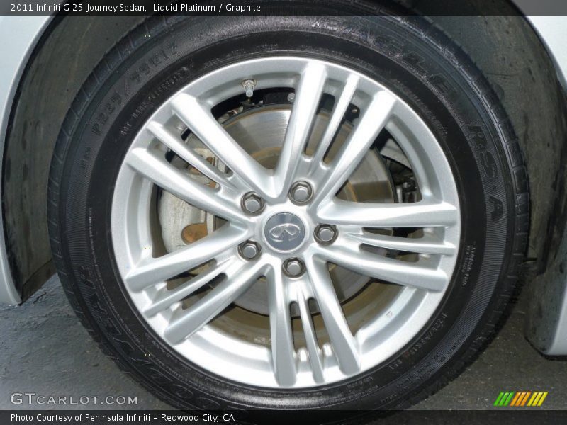 Liquid Platinum / Graphite 2011 Infiniti G 25 Journey Sedan