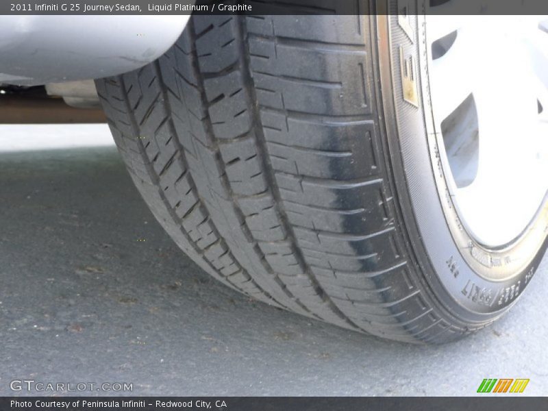 Liquid Platinum / Graphite 2011 Infiniti G 25 Journey Sedan