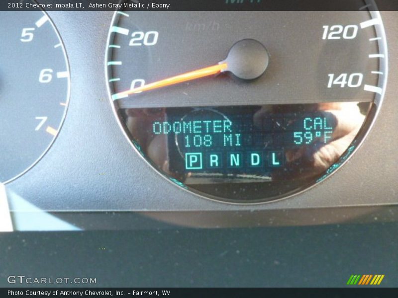 Ashen Gray Metallic / Ebony 2012 Chevrolet Impala LT