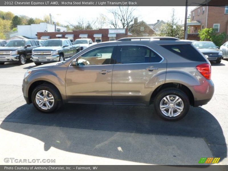 Mocha Steel Metallic / Light Titanium/Jet Black 2012 Chevrolet Equinox LT AWD