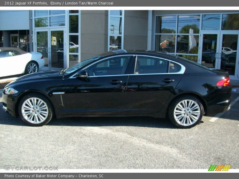 Ebony / London Tan/Warm Charcoal 2012 Jaguar XF Portfolio