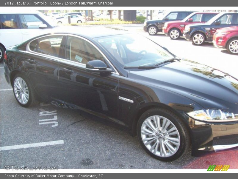 Ebony / London Tan/Warm Charcoal 2012 Jaguar XF Portfolio