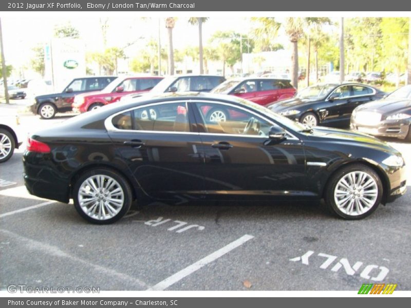 Ebony / London Tan/Warm Charcoal 2012 Jaguar XF Portfolio
