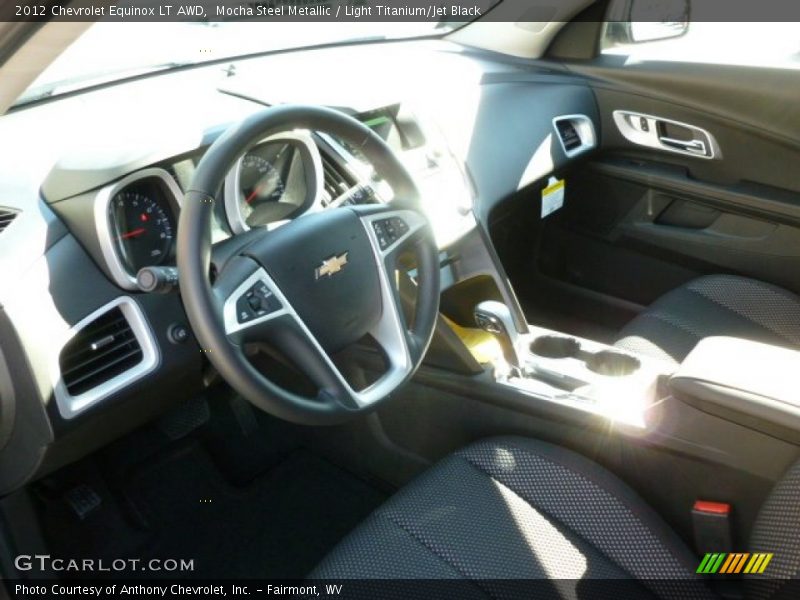 Mocha Steel Metallic / Light Titanium/Jet Black 2012 Chevrolet Equinox LT AWD
