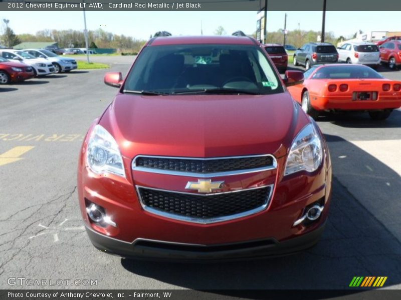 Cardinal Red Metallic / Jet Black 2012 Chevrolet Equinox LT AWD