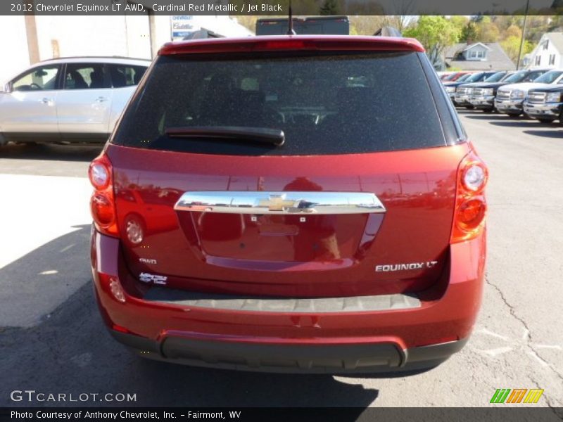 Cardinal Red Metallic / Jet Black 2012 Chevrolet Equinox LT AWD