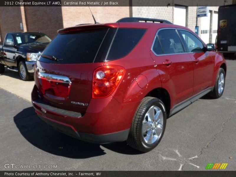 Cardinal Red Metallic / Jet Black 2012 Chevrolet Equinox LT AWD